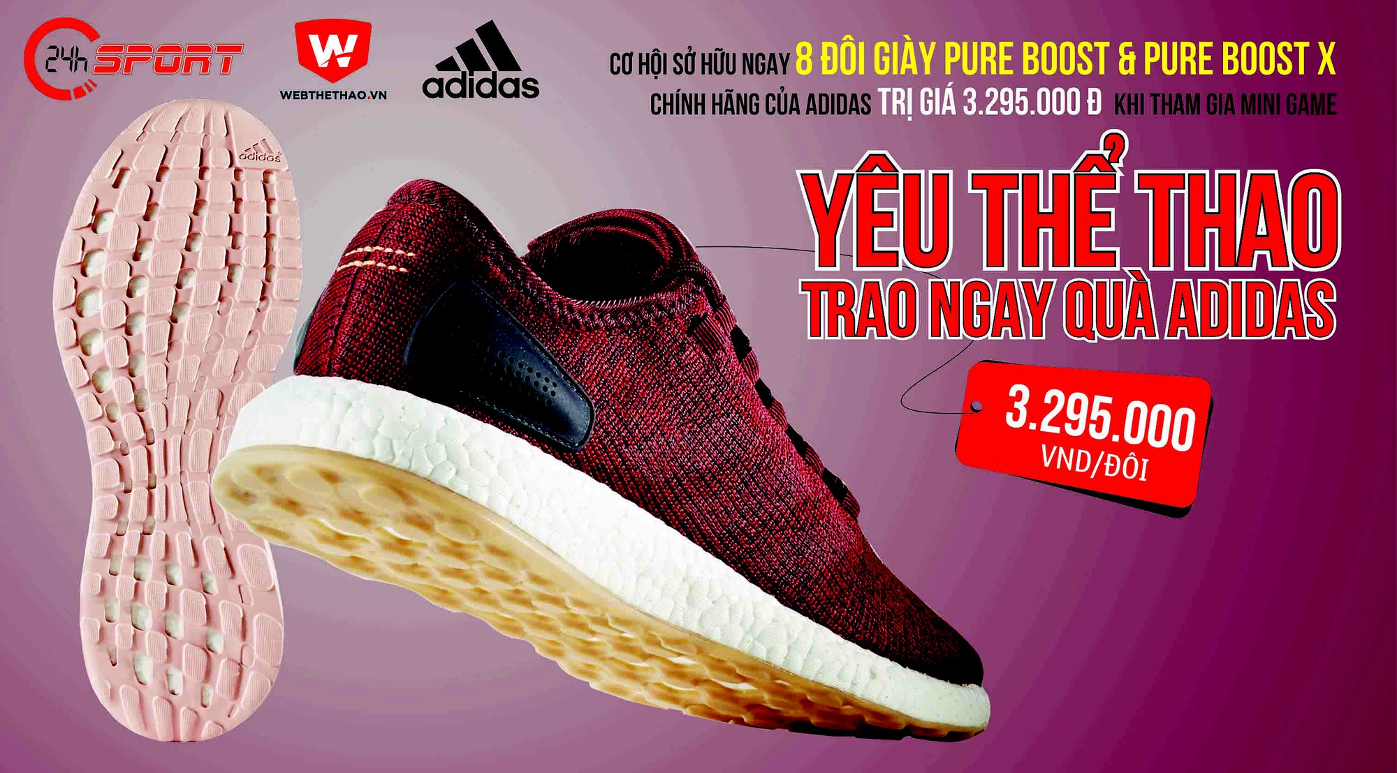 Thể lệ cuộc thi "Yêu Thể thao, trao quà adidas"