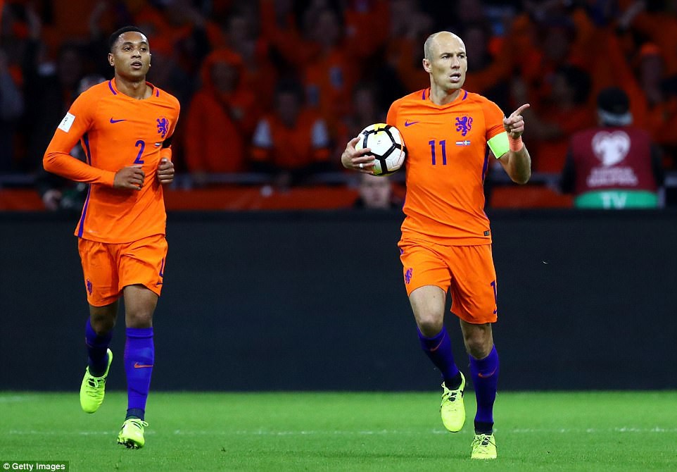 Robben đã chia tay tuyển Hà Lan Robben đã chia tay tuyển Hà Lan