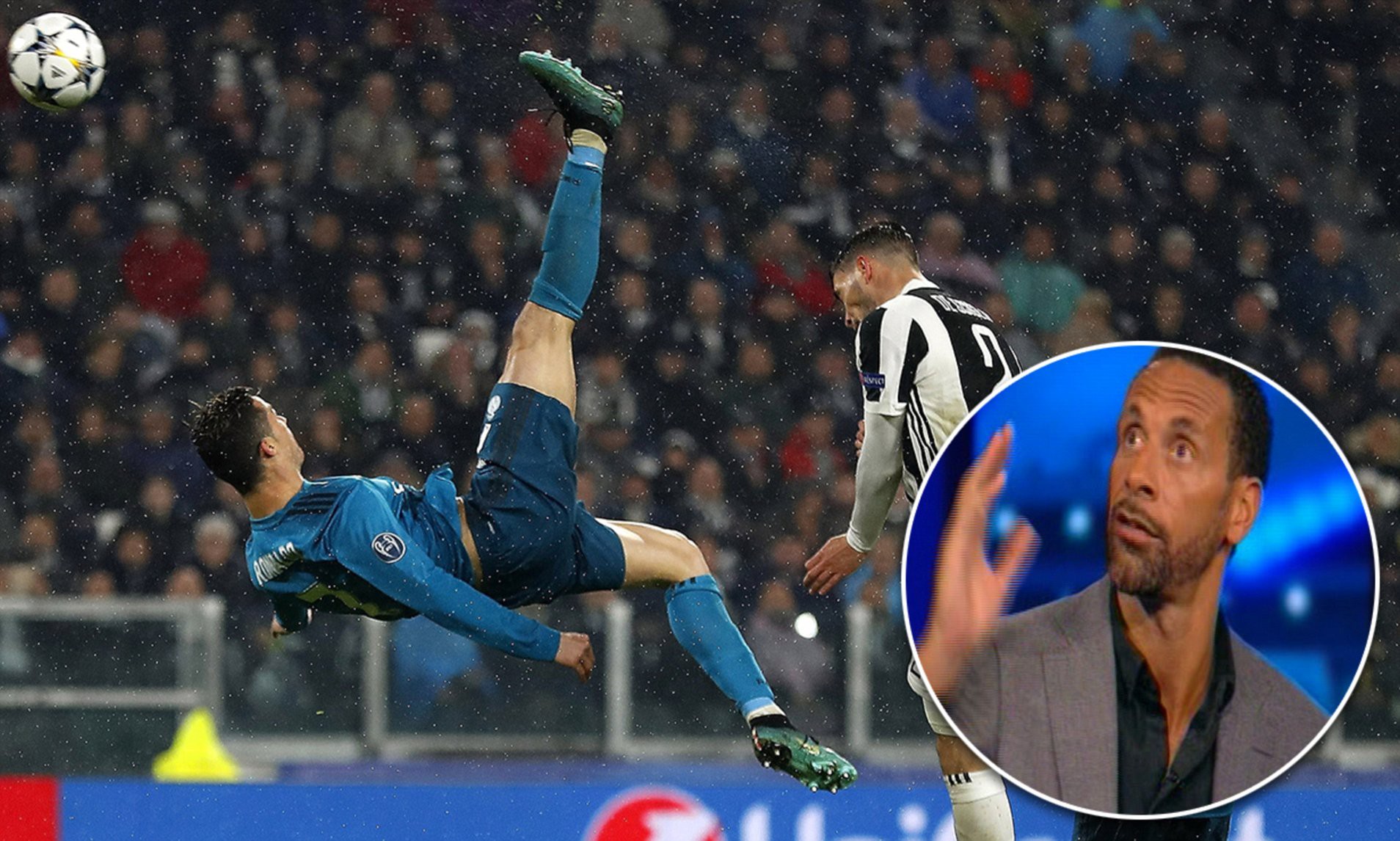 Ferdinand thực sự ''choáng váng'' khi chứng kiến bàn xe đạp chổng ngược của Ronaldo hình ảnh: Ferdinand thực sự ''choáng váng'' khi chứng kiến bàn xe đạp chổng ngược của Ronaldo