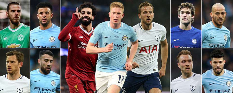 Nhà tân VĐ giải Ngoại hạng, Man City áp đảo với 5 cầu thủ trong đội hình hay nhất mùa Hình ảnh: Nhà tân VĐ giải Ngoại hạng, Man City áp đảo với 5 cầu thủ trong đội hình hay nhất mùa
