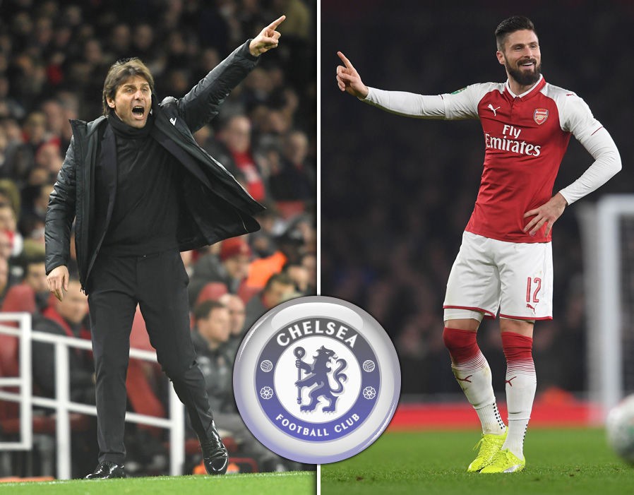 H&igrave;nh ảnh: Conte được cho l&agrave; đang muốn nhắm đến Giroud