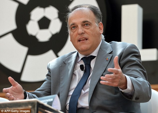 Chủ tịch LFP, Javier Tebas từ chối, kh&ocirc;ng chấp nhận khoản tiền giải ph&oacute;ng hợp đồng m&agrave; luật sư của Neymar gửi l&ecirc;n