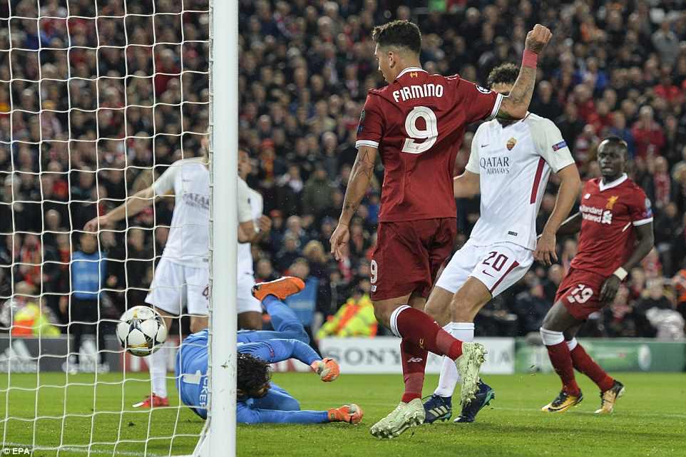h&igrave;nh ảnh: Firmino ghi b&agrave;n thứ 50 cho Liverpool v&agrave; cũng c&oacute; kỷ lục cho ri&ecirc;ng m&igrave;nh