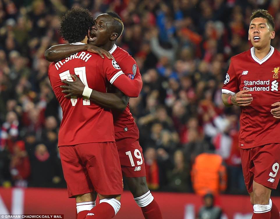 h&igrave;nh ảnh: D&agrave;n tấn c&ocirc;ng khủng SMF của Liverpool đ&atilde; tr&uacute;t 5 b&agrave;n v&agrave;o lưới Roma