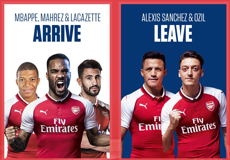 Arsenal sẽ trình diễn hàng công mới toanh ở mùa giải tới? Arsenal sẽ trình diễn hàng công mới toanh ở mùa giải tới?