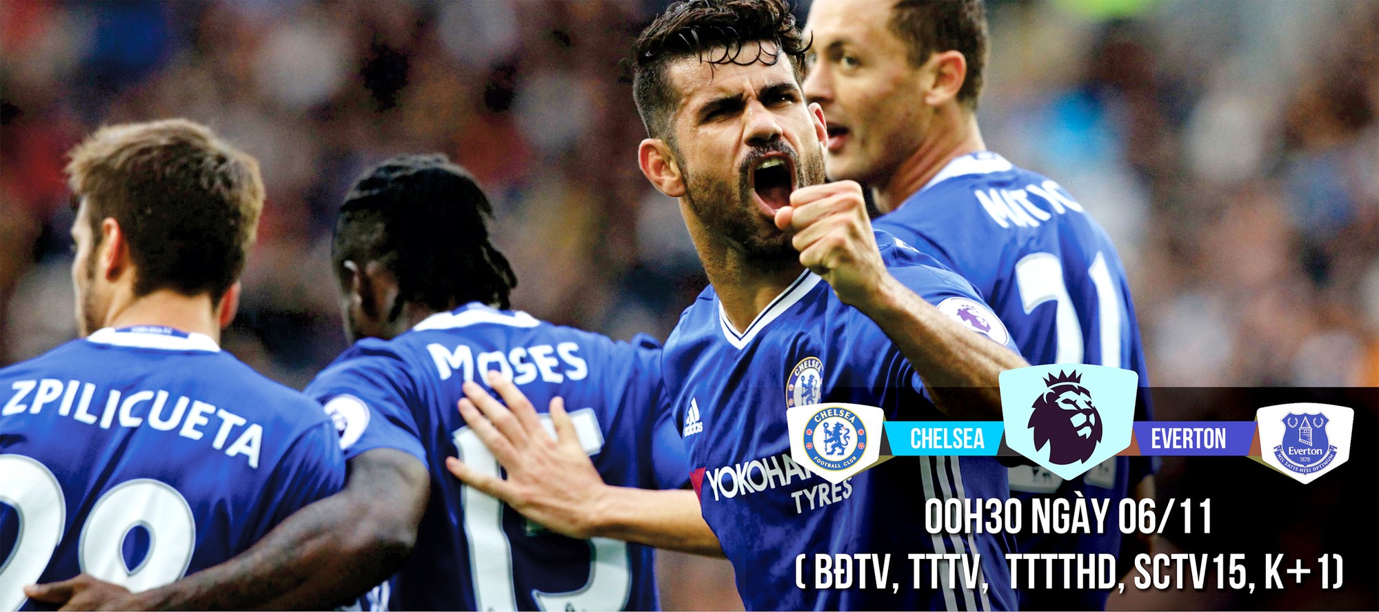 Chelsea - Everton: Ai “bắn” nhanh bằng Costa?