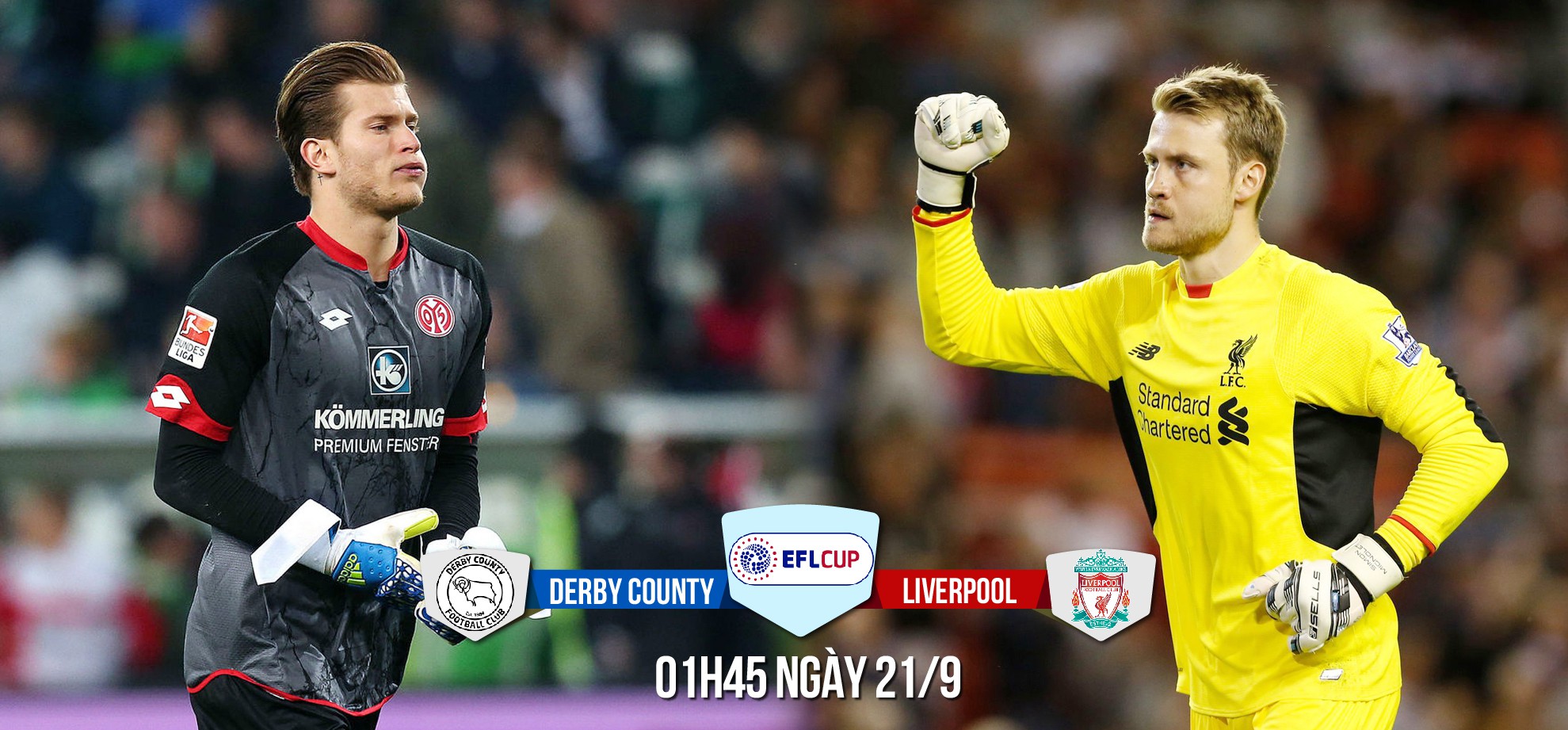 Derby County - Liverpool: So găng trong khung gỗ