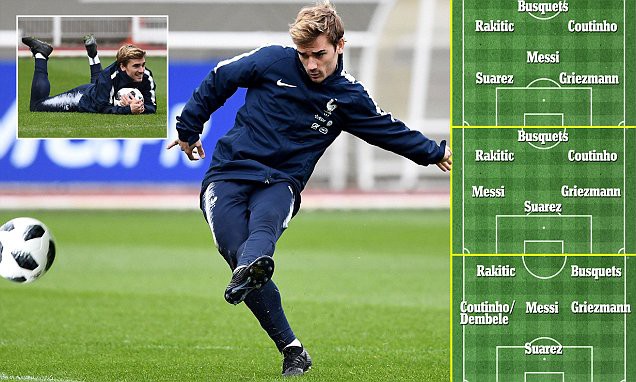 Griezmann đến Barca sẽ chơi ở đâu bên cạnh Messi và Suarez?