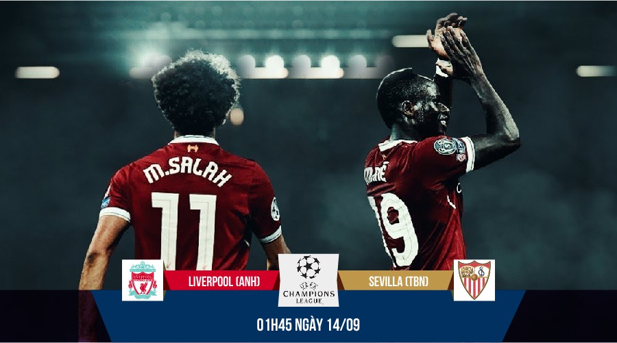 Link xem trực tiếp trận Liverpool - Sevilla