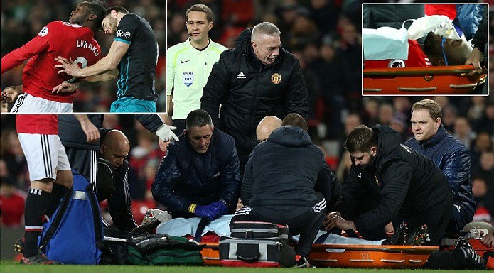 Lukaku nghỉ trận tới vì chấn thương đầu và phải thở mặt nạ oxy