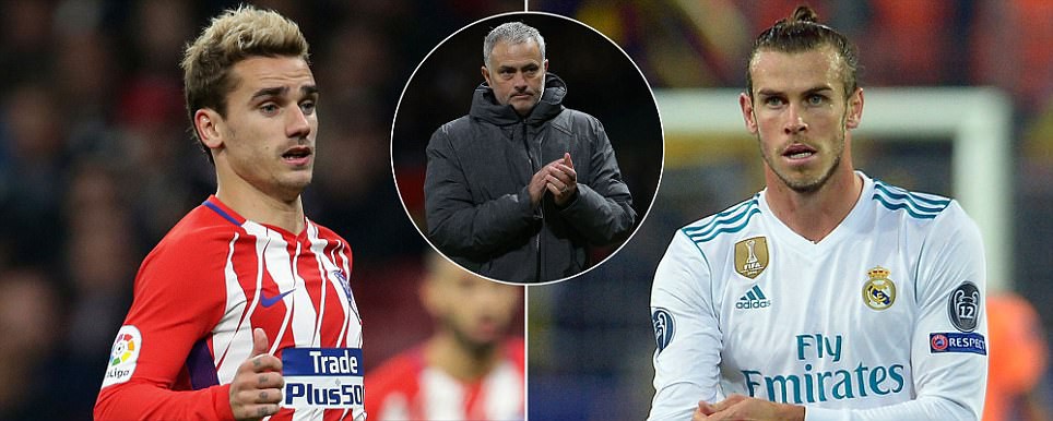 Man Utd sẽ đưa về Griezmann hoặc Gareth Bale trong Hè 2018
