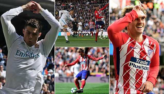 Ronaldo nối dài kỷ lục ghi bàn, Real Madrid vẫn hụt chiến thắng trước Atletico