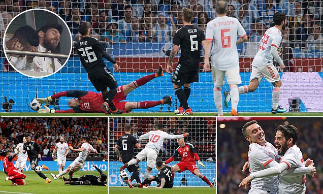 Video: Isco lập hat-trick, Tây Ban Nha hủy diệt Argentina 6 bàn