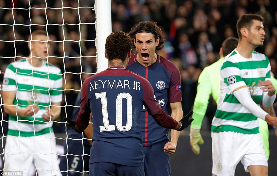 Video: Neymar lập cú đúp, PSG vùi dập Celtic tới 7 bàn