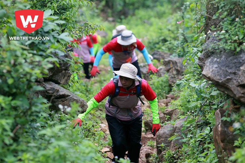 Ng&agrave;y thi đấu h&ocirc;m nay l&agrave; ng&agrave;y thi đấu khắc nghiệt khi tổng qu&atilde;ng đường l&ecirc;n tới 13 km. Ảnh: Hải Đăng.