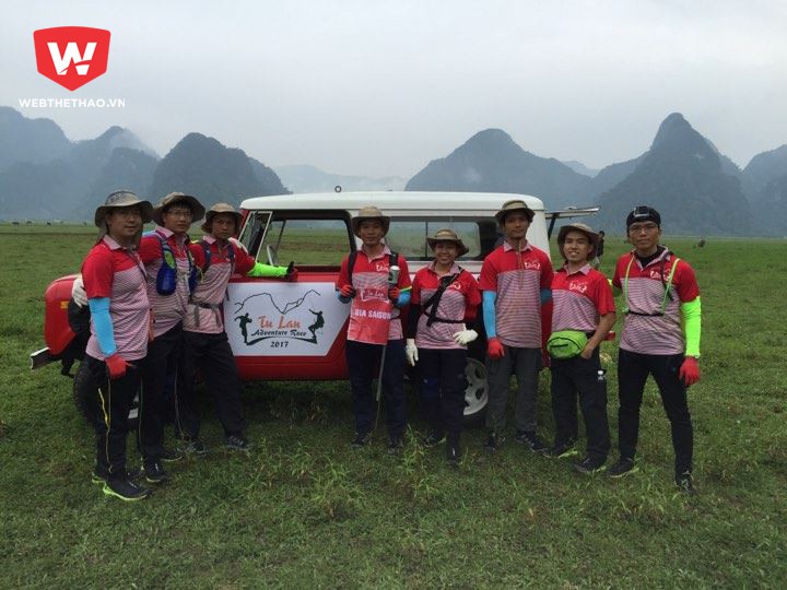Team Bia Saigon đ&atilde; sẵn s&agrave;ng cho ng&agrave;y thi đấu h&ocirc;m nay. Ảnh: Nguyễn Đạt.