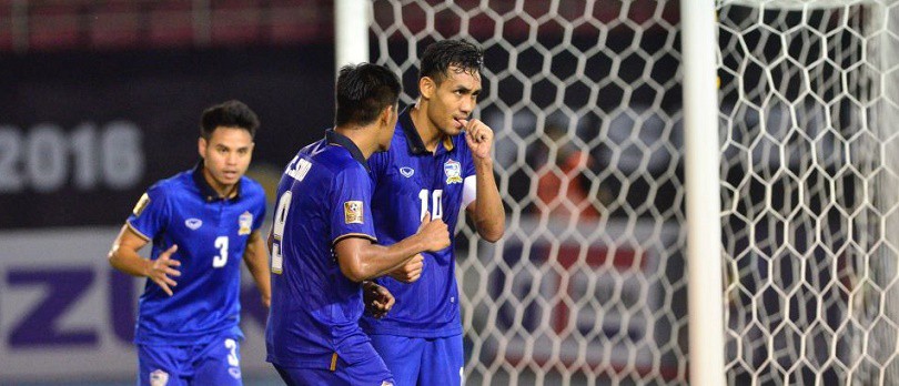 Dangda giúp Thái Lan vượt qua Myanmar trong trận BK lượt đi AFF Cup 2016