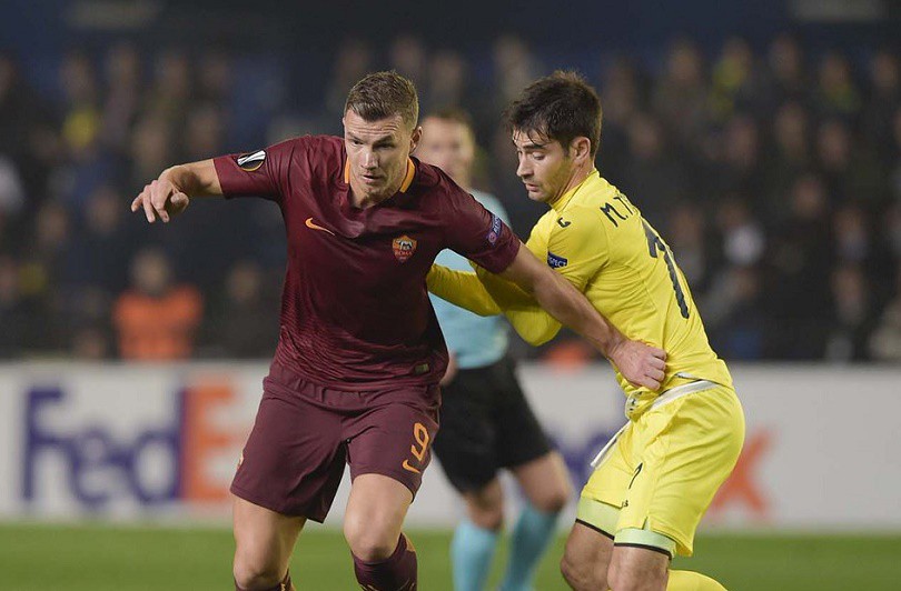 Edin Dzeko lập hat-trick, Roma thắng đậm trên sân của Villarreal