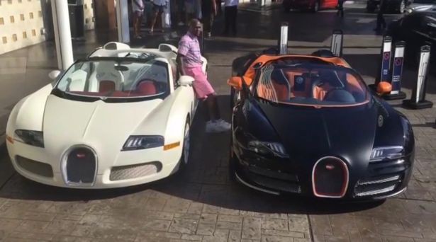 Floyd Mayweather khoe siêu xe Bugatti Veyron trên Instagram