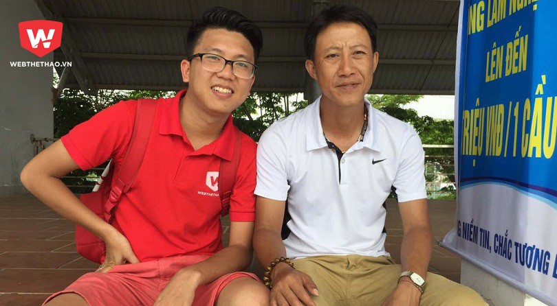 HLV Nguyễn Thành Công đến dự khán U13 bóng đá học đường VL Đà Nẵng