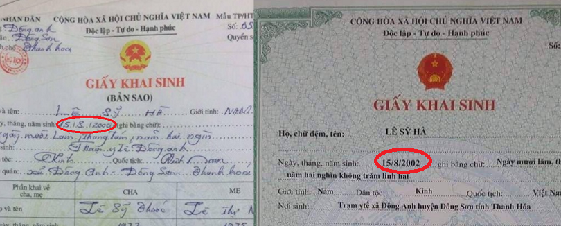 Lẫn lộn giữa 2 bản khai sinh cầu thủ bị tố gian lận tuổi ở giải U15