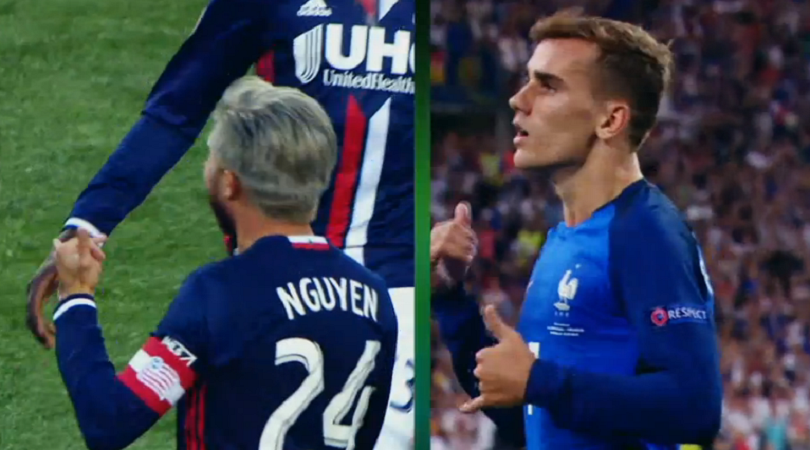 Lee Nguyễn lập tuyệt phẩm, ăn mừng như Griezmann