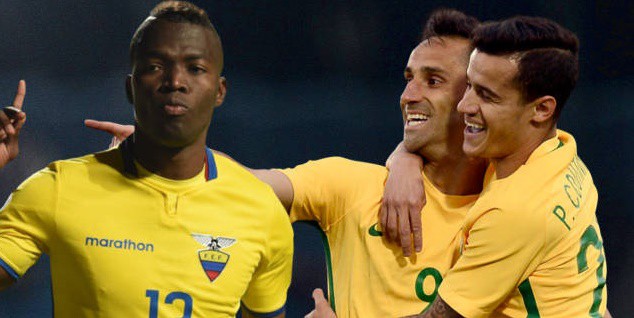 Link xem trực tiếp trận đấu giữa Ecuador và Brazil