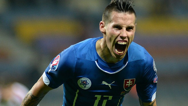 Hamsik lập siêu phẩm giúp Slovakia thắng ngược Đức