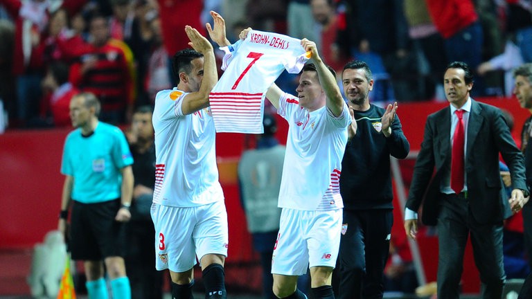 Video Sevilla đại thắng, Kevin Gameiro tặng cú đúp cho Krohn-Dehli