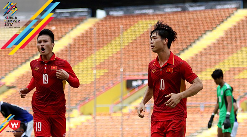 U22 Việt Nam 4-1 U22 Campuchia: Công Phượng khai màn bữa tiệc bàn thắng