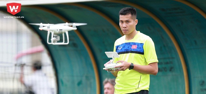 Vì sao U20 Việt Nam sử dụng flycam trong các buổi tập?
