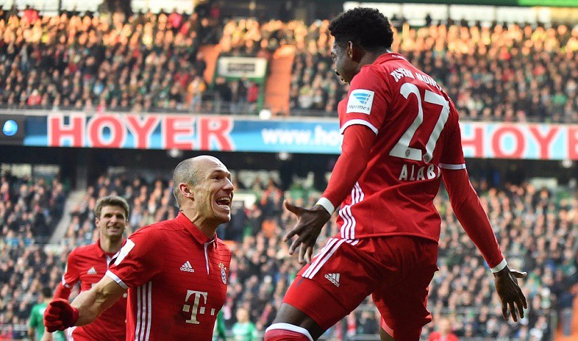 Video: Alaba lập siêu phẩm, Bayern Munich thắng nhẹ Werder Bremen