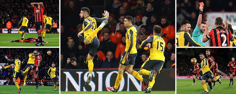Video: Arsenal có trận hòa lịch sử dù bị Bournemouth dẫn 3 bàn