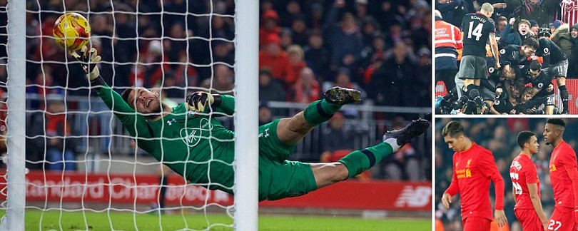 Video: Gục ngã trước Southampton, Liverpool bị loại khỏi League Cup