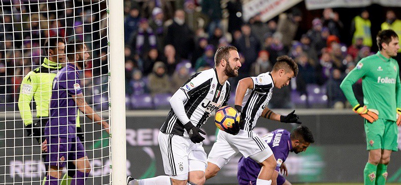 Video: Higuain lập công, Juventus vẫn gục ngã trên sân Fiorentina
