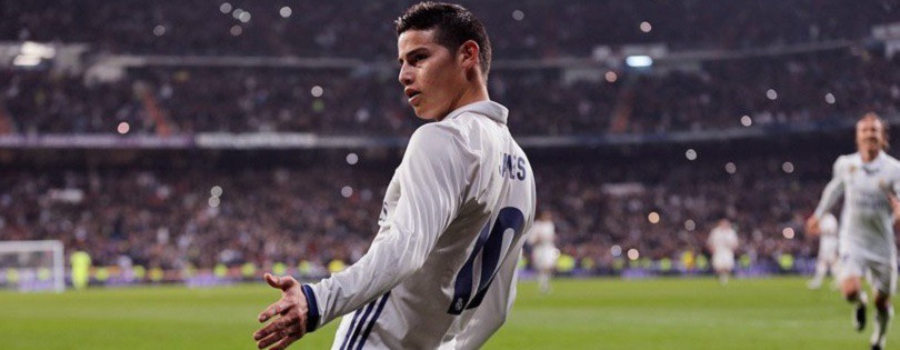 Video: James Rodriguez lập cú đúp, Real nắm lợi thế trước Sevilla