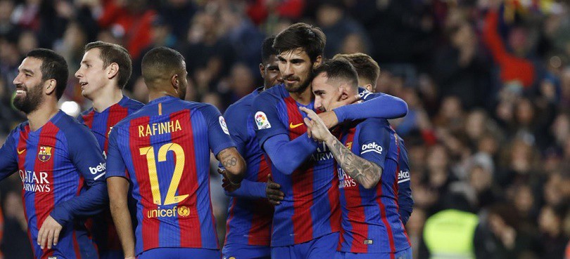 Video: Nã 7 bàn vào lưới Hercules, Barca vào tứ kết Cúp nhà Vua