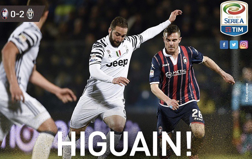 Video: "Sát thủ" Higuain giúp Juventus giành 3 điểm trước Crotone