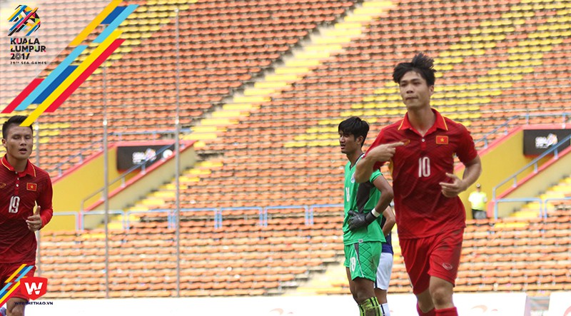 SEA Games 29: Công Phượng tỏa sáng, U22 Việt Nam thắng đậm Campuchia