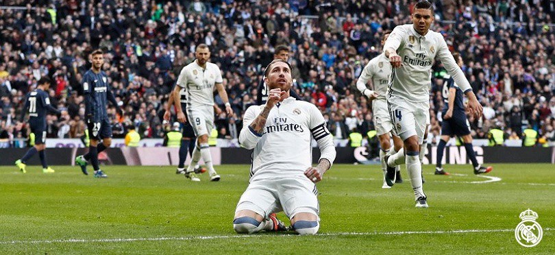 Video: Sergio Ramos lập cú đúp,  giúp Real vượt qua Malaga