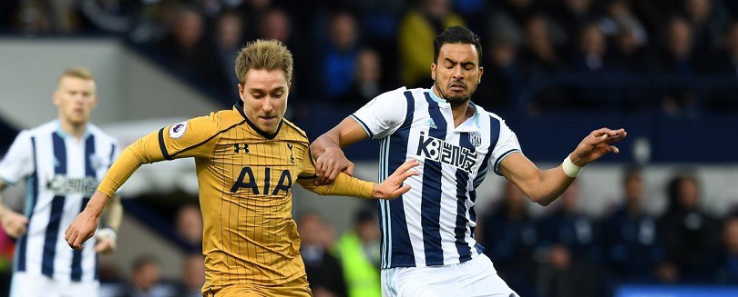 Video: Hòa West Brom, Tottenham để Arsenal vượt qua trên BXH