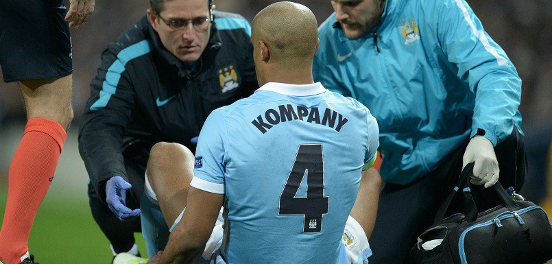 Vincent Kompany - "Kỷ lục gia" chấn thương tại Premier League
