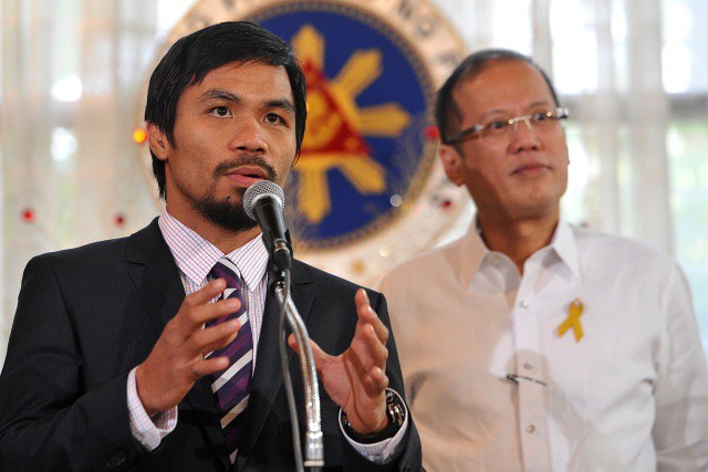 Manny Pacquiao gửi lời ch&uacute;c tới c&aacute;c VĐV Philippines tham dự SEA Games 29. Ảnh: Daily Pakistan.
