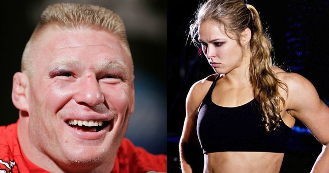 WWE muốn đổi Brock Lesnar lấy Ronda Rousey và Paige Vanzant