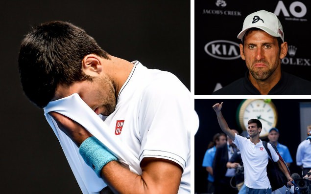 Hình ảnh thất bại đang trở nên quen thuộc với Djokovic trong nhiều tháng qua Hình ảnh thất bại đang trở nên quen thuộc với Djokovic trong nhiều tháng qua