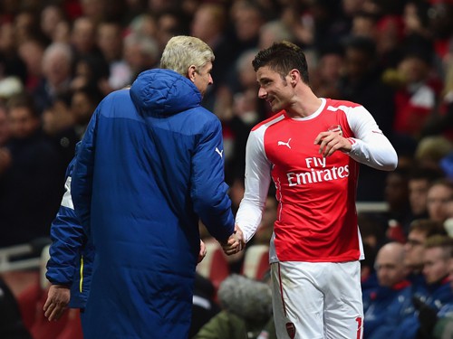 Wenger hưởng lợi từ Giroud: Niềm tin không thể bị đánh gục