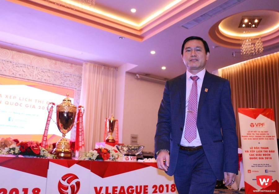 &Ocirc;ng Trần Anh T&uacute; - Tổng gi&aacute;m đốc mới của VPF. Ảnh: Quang Thịnh.