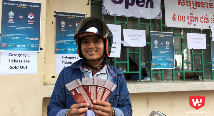 CĐV Campuchia mua trước 10.000 vé xem Việt Nam thi đấu