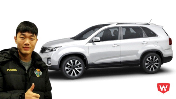 Xuân Trường được Gangwon cấp dòng xe SUV gần 1 tỷ đồng