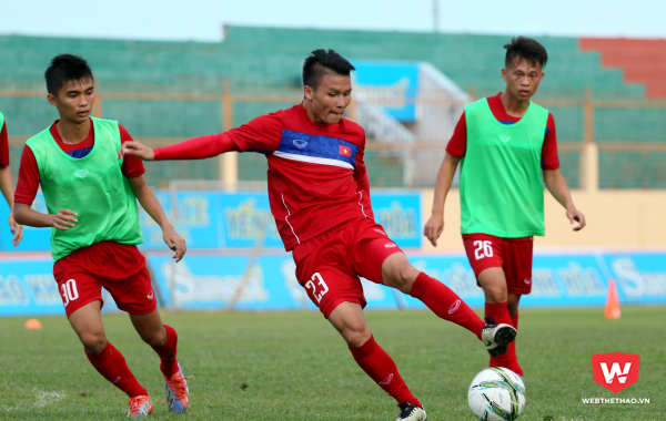 Quang Hải và Đức Chinh trở lại lợi hại trong màu áo U20 Việt Nam